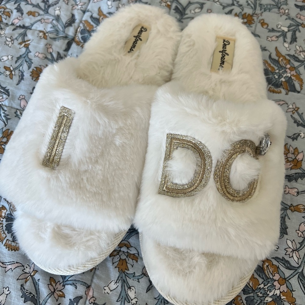 Dearfoams Bride Slippers